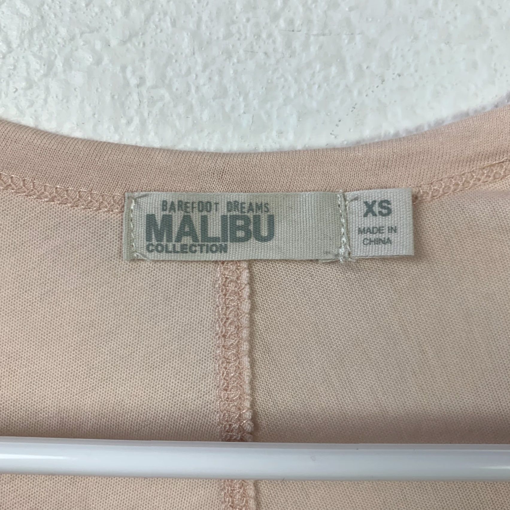 Vintage Barefoot Dreams Malibu Collection Shirt XS Womens Pink Short Sleeve Scoop Neck Pullover Relaxed Casual Size XS / US 0-2 / IT 36-38 - 2 Thumbnail