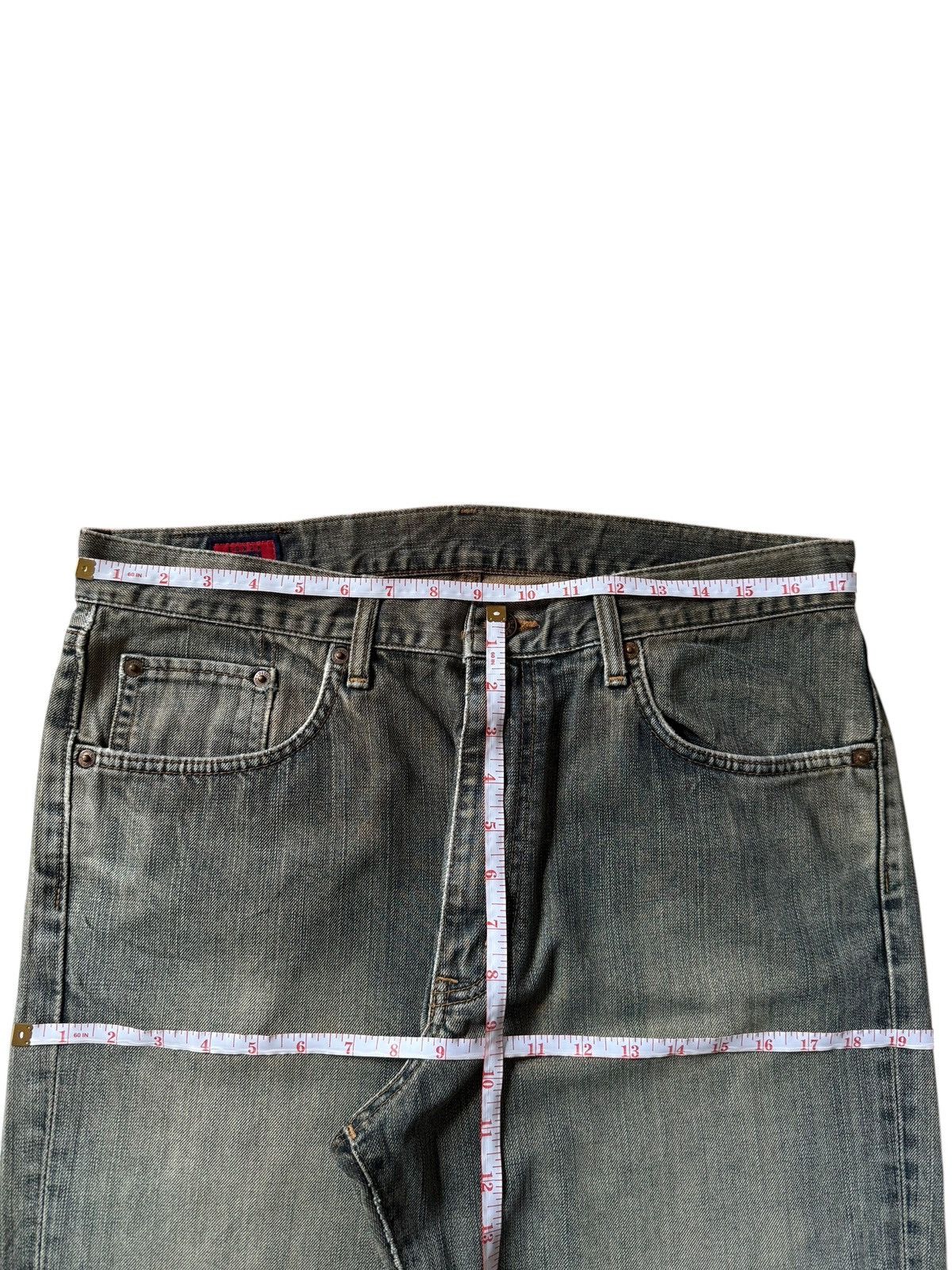 Edwin Vintage Edwin 503 Rusty Wash Distress Loose Jeans Size US 34 / EU 50 - 6 Thumbnail