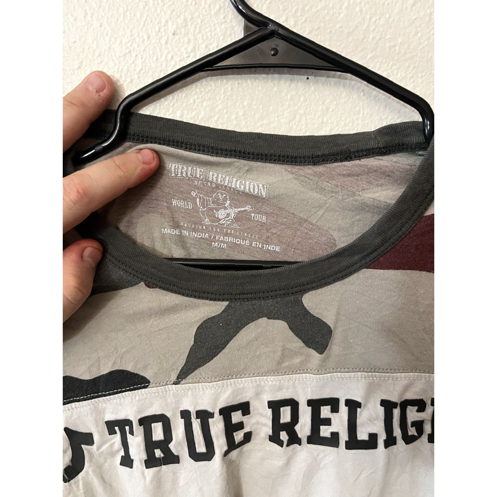 True Religion True Religion T Shirt Mens Medium Green World Tour Buddha Camo Size US M / EU 48-50 / 2 - 2 Thumbnail