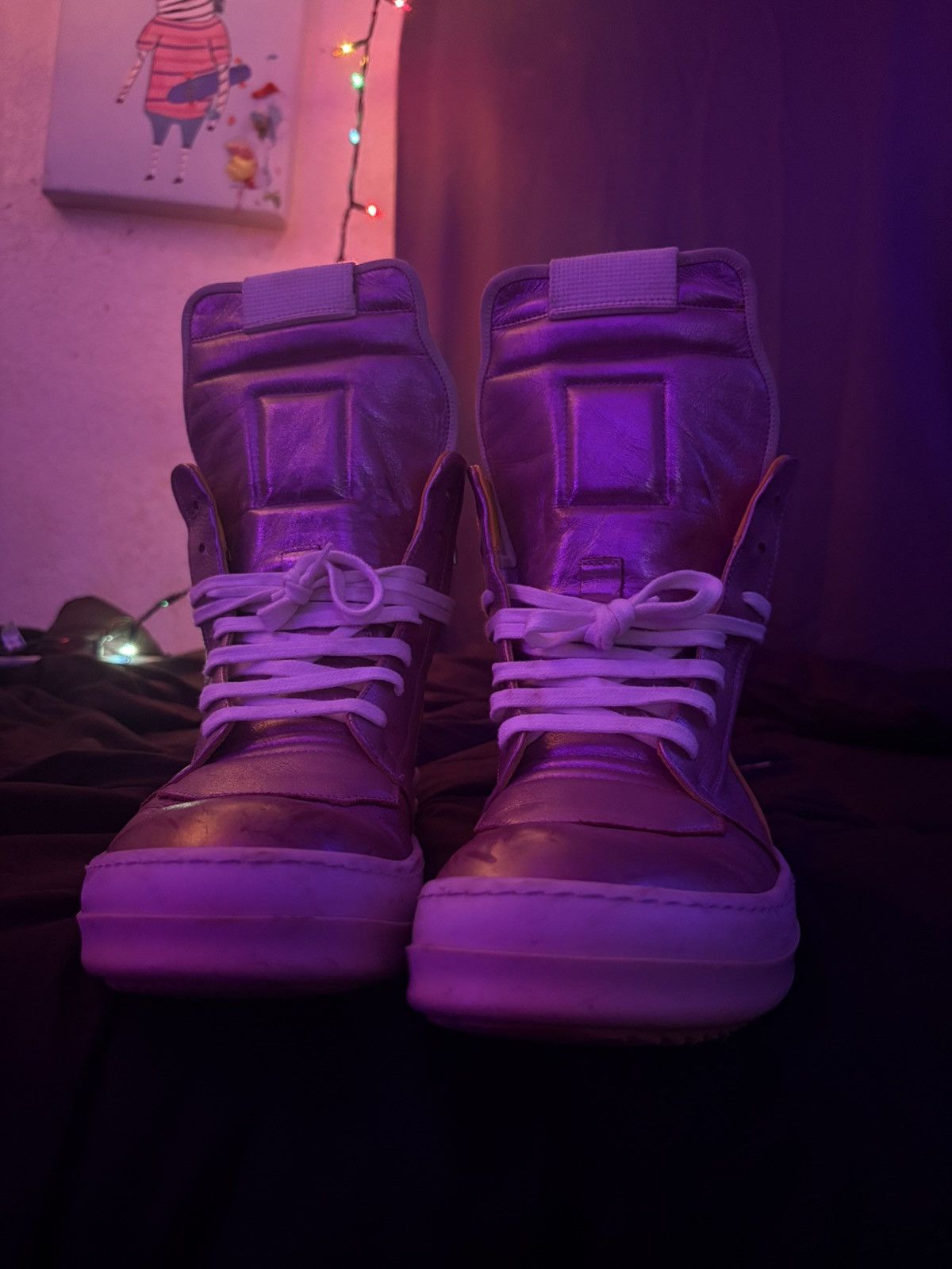 Rick Owens Rick owens geobasket SS20 “tecuatl” as seen on playboi carti Size US 9 / EU 42 - 3 Thumbnail