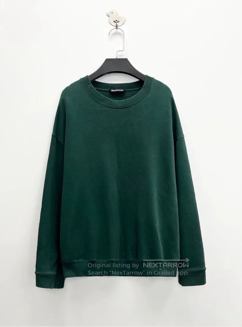 Balenciaga Balenciaga Olive Vintage Back Alphabet Logo Hoodie Size US L / EU 52-54 / 3 - 2 Thumbnail