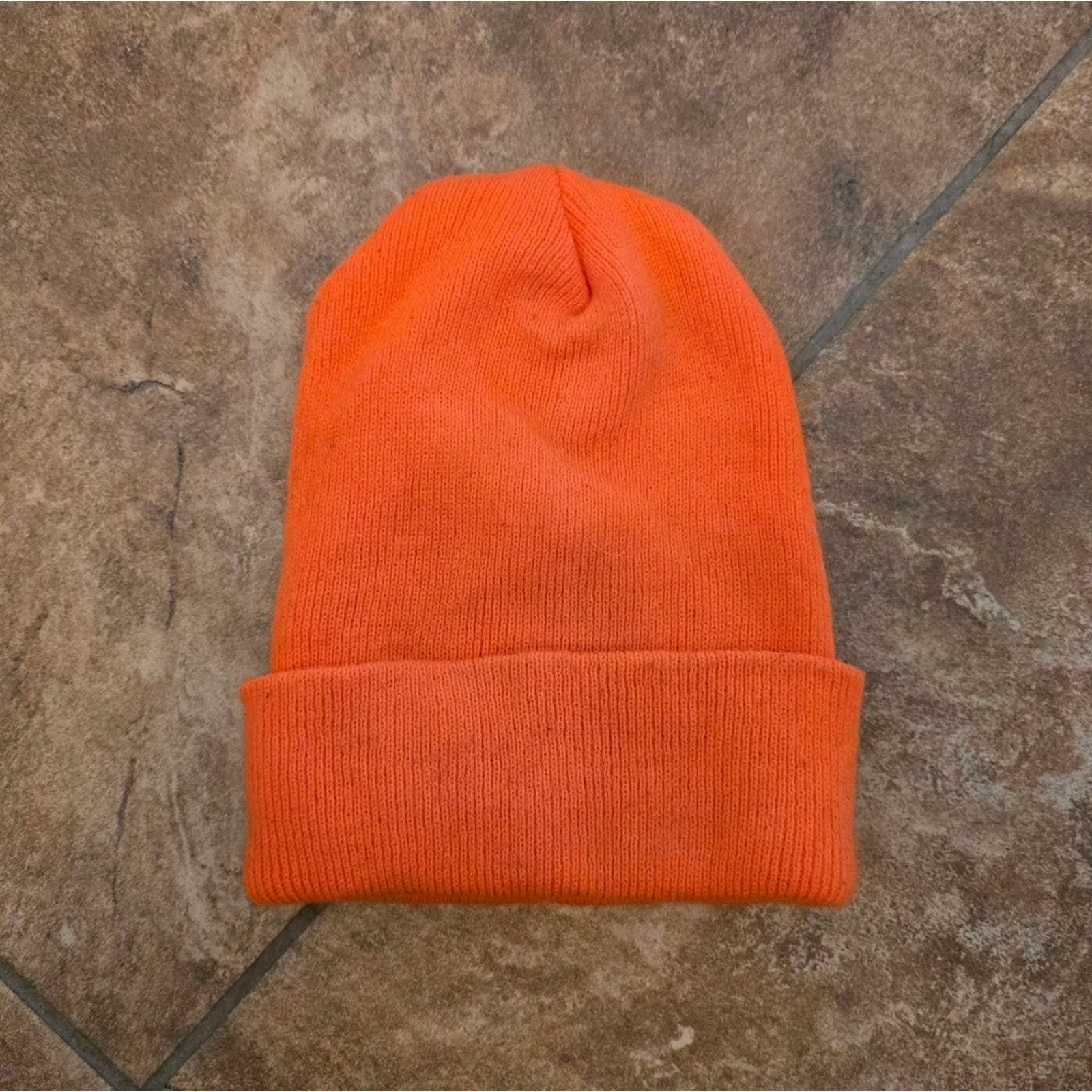 Other Orange Vibrant | U.S.A. | Solid Beanie Size ONE SIZE - 1 Thumbnail