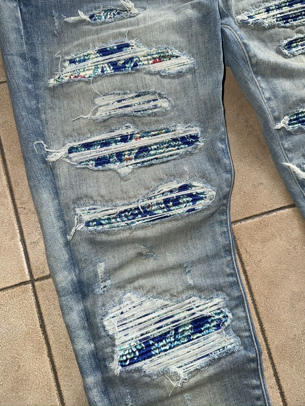 Amiri AMIRI Blue PJ Thrasher Jeans Size US 30 / EU 46 - 5 Thumbnail