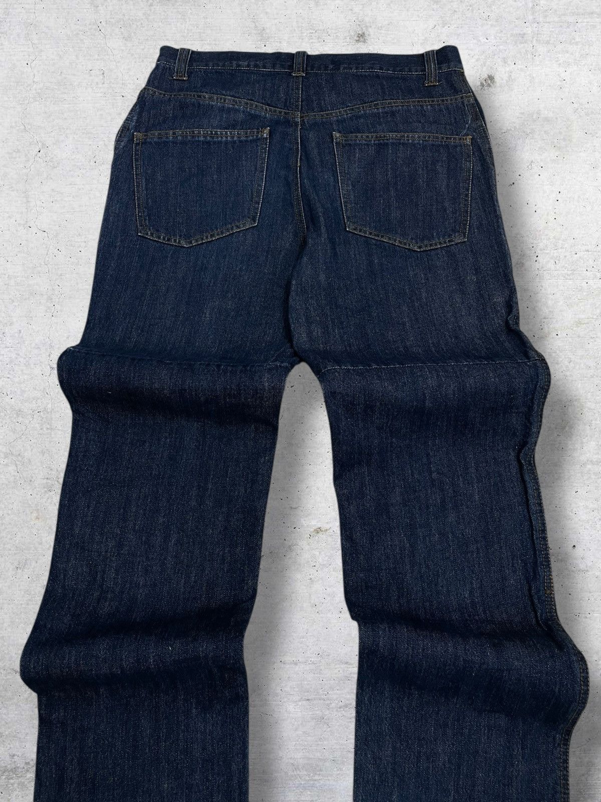 Japanese Brand VINTAGE HANJIRO HARAJUKU JAPAN DESIGNER DOUBLE KNEE DENIM Size US 32 / EU 48 - 11 Thumbnail