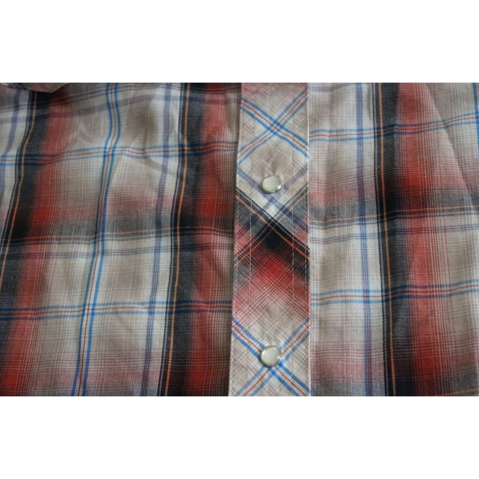 Wrangler Wrangler Western Pearl Snap SHIRT Large L Multicolor Long Sleeve Mens Dress Shirt Size US L / EU 52-54 / 3 - 3 Thumbnail