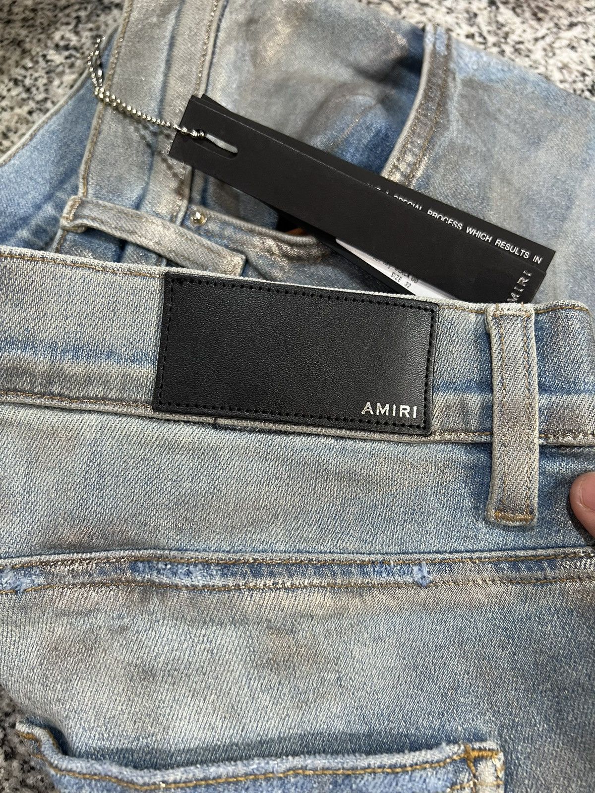 Amiri Amiri Jean Mx1 Neon Plaid Blue Size US 33 - 6 Thumbnail