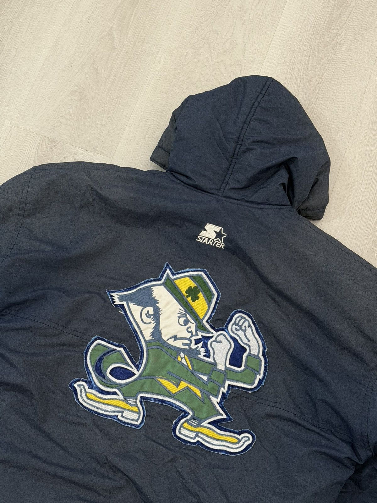 Starter Vintage 90s Notre Dame Fighting Irish Starter Puffer Jacket Size US M / EU 48-50 / 2 - 8 Thumbnail