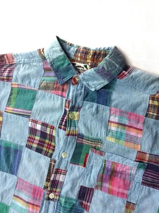 Vintage Vintage European Holiday Patchwork Shirt Button Ups Size US M / EU 48-50 / 2 - 3 Thumbnail