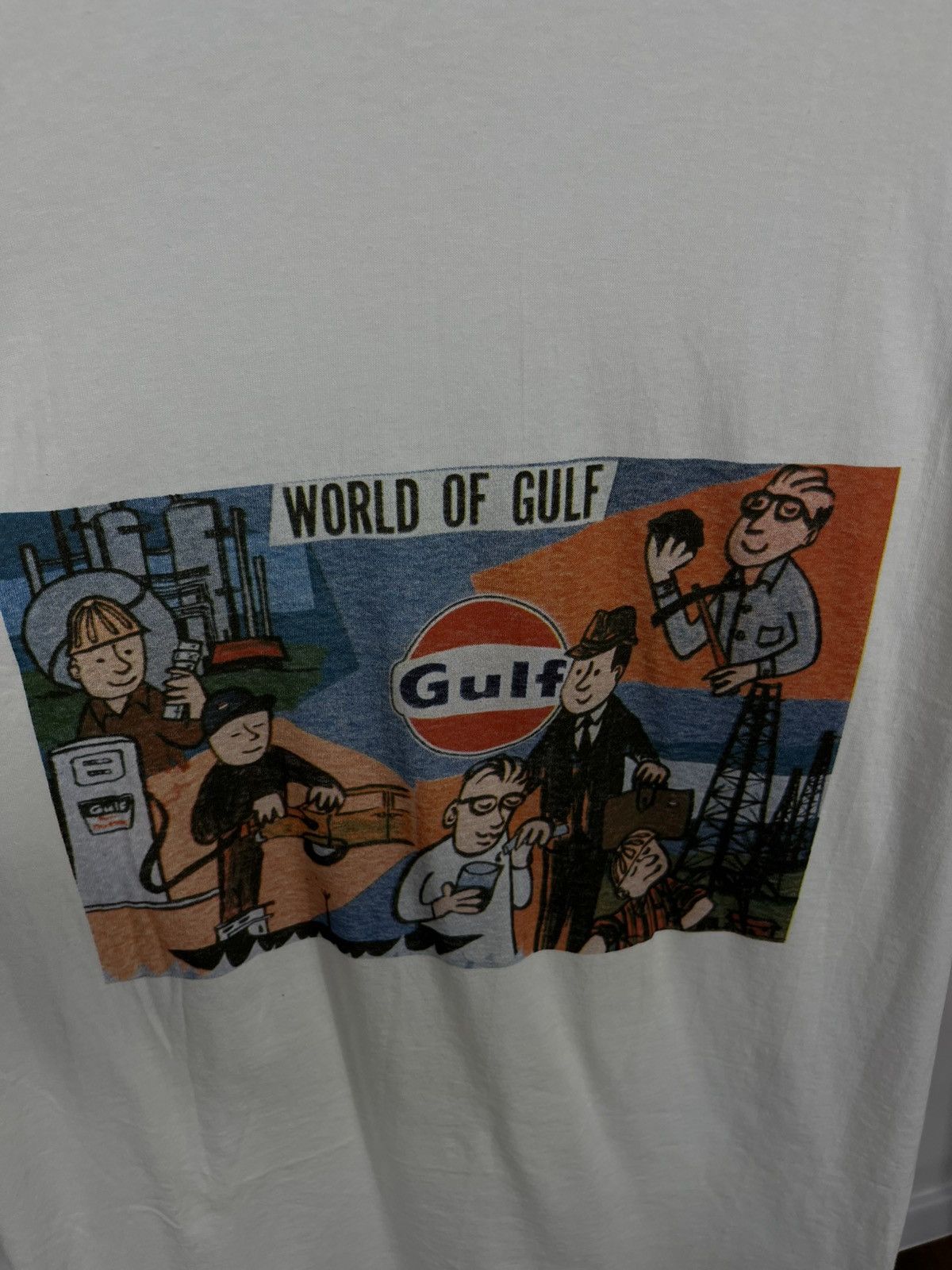 Other Vintage Gulf Oil Promo T-Shirt World of Gulf Made in Ireland Size US XL / EU 56 / 4 - 4 Thumbnail