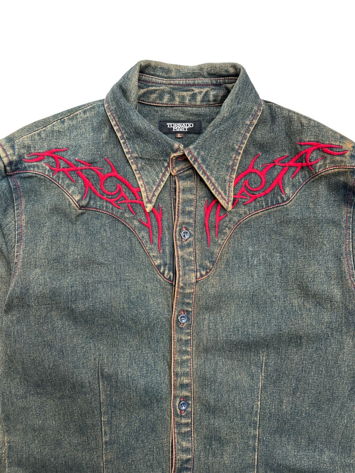 Tornado Mart Crop Tribal Western Jacket Size US L / EU 52-54 / 3 - 3 Thumbnail