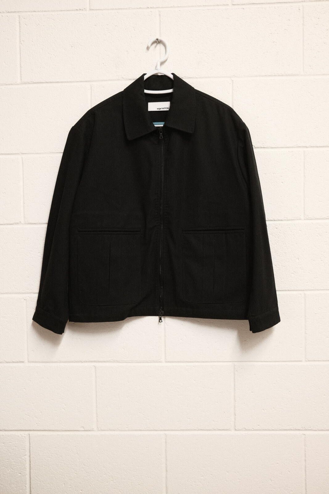 SAGE NATION sageNATION Black Index Zip Jacket Size US M / EU 48-50 / 2 - 1 Thumbnail