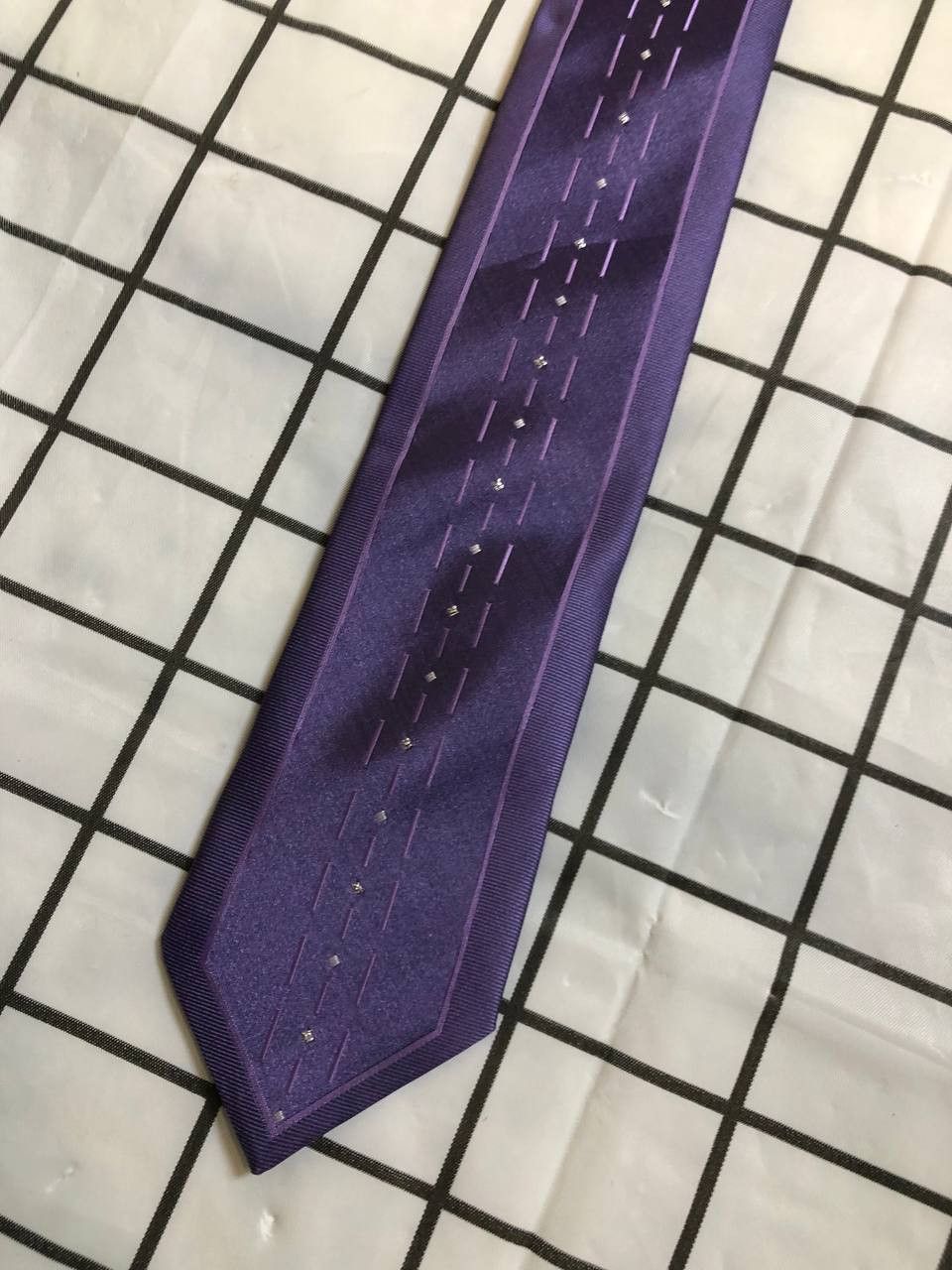 Giorgio Armani Giorgio Armani tie Purple Striped Silk Tie Made In Italy Size ONE SIZE - 2 Thumbnail