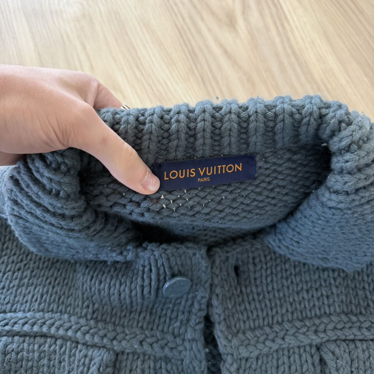 Louis Vuitton Louis Vuitton Virgil Knitted Trucker Jacket SS21 Size US XL / EU 56 / 4 - 4 Thumbnail