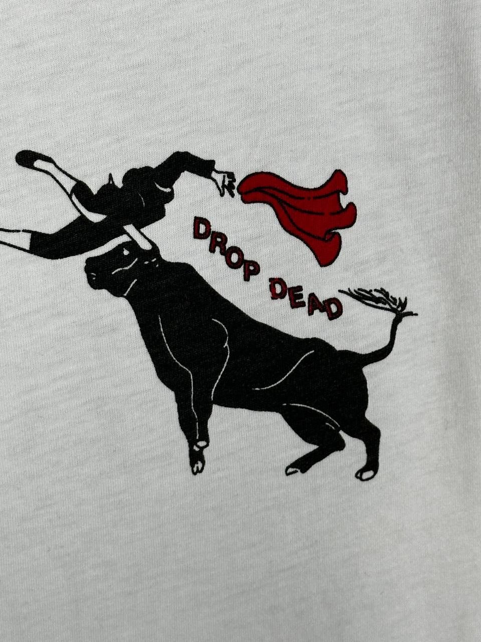 Drop Dead Clothing Drop dead White Steetwear Bull T Shirt Size US L / EU 52-54 / 3 - 6 Thumbnail