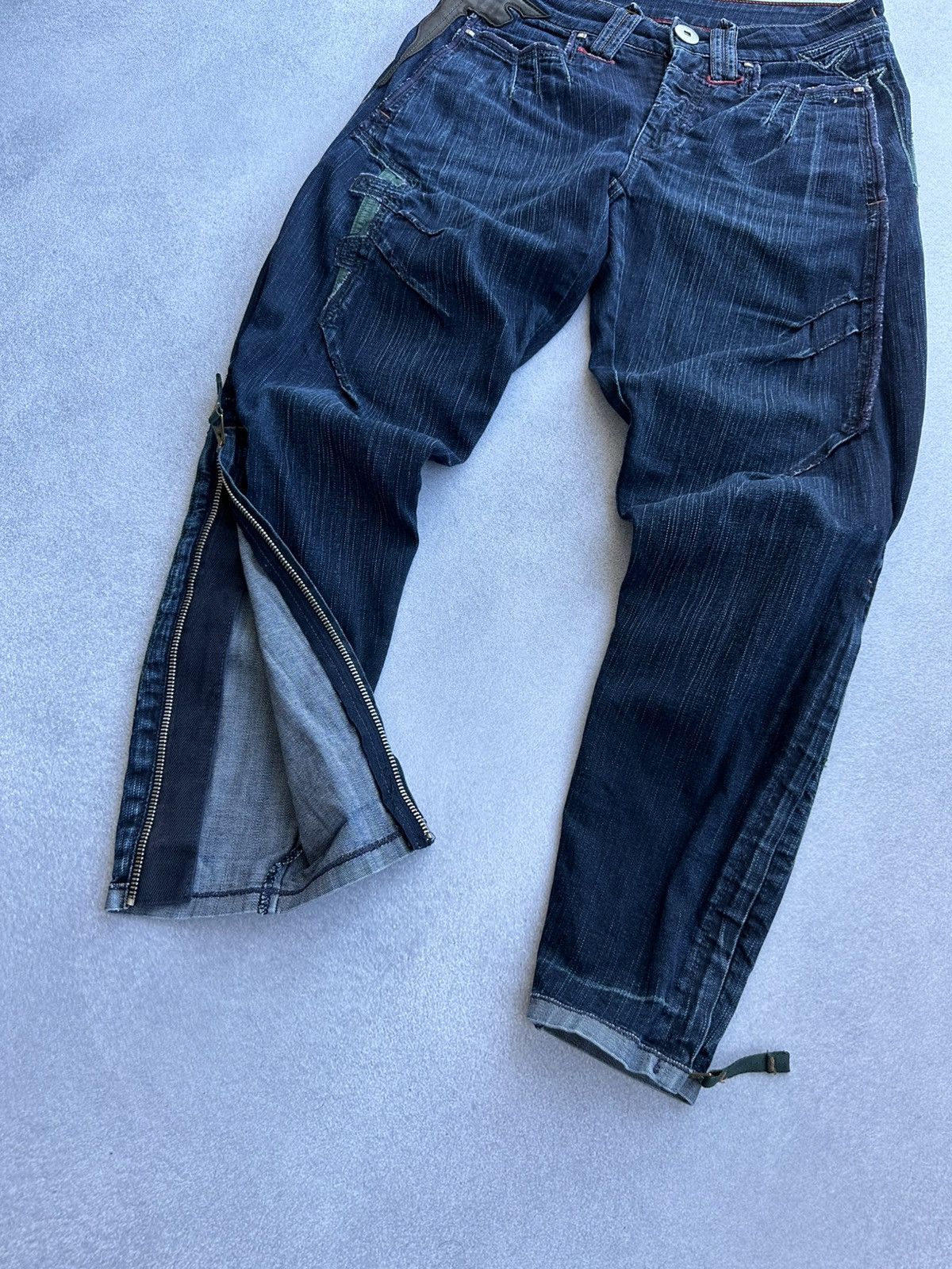 Marithe + Francois Girbaud Vintage Marithe Francois Girbaud Italy Zipper Jeans Size US 26 / EU 42 - 6 Thumbnail