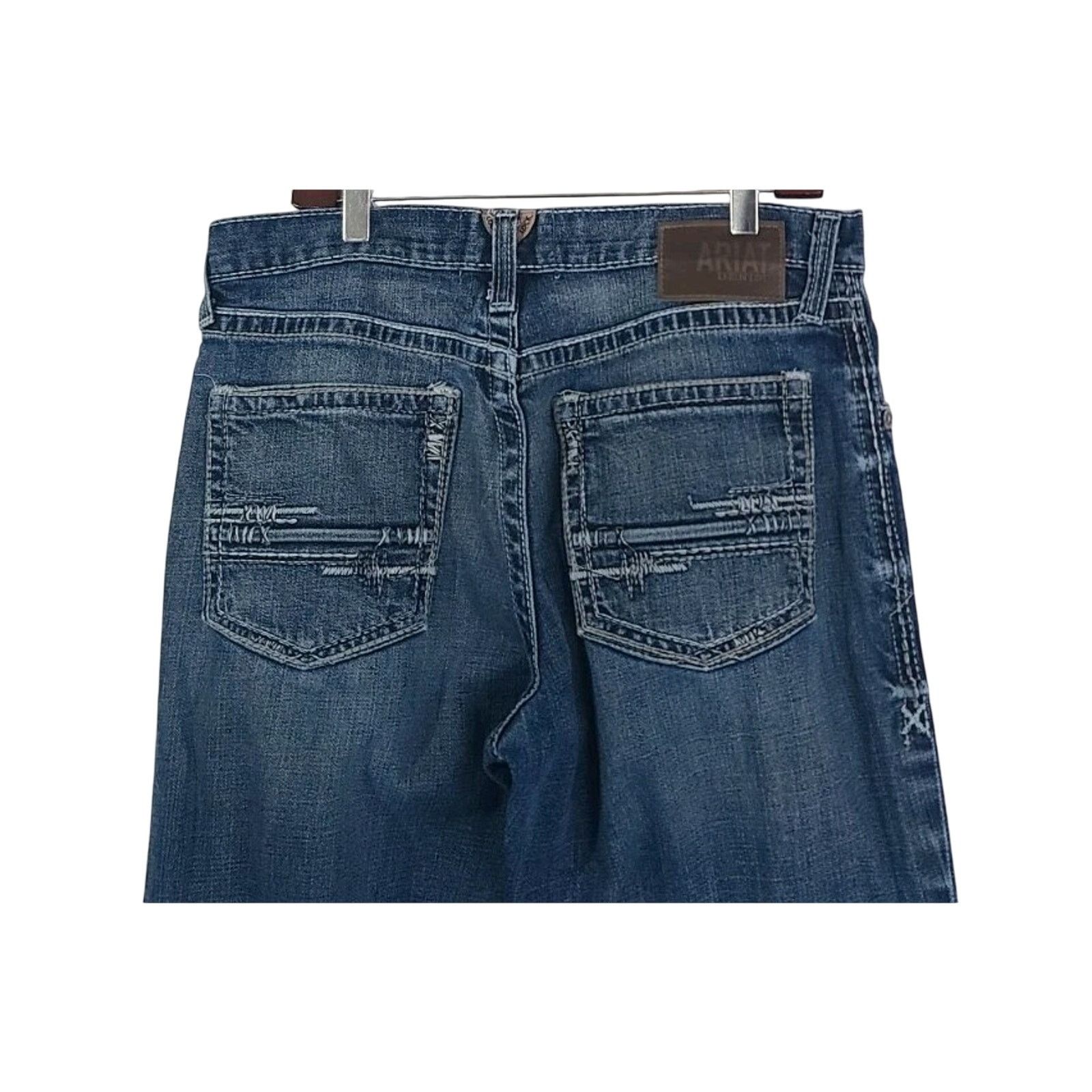 Ariat Ariat Mens M4 Low Rise Relaxed Adkins Bootcut Jeans 33 X 32 Size US 33 - 8 Thumbnail
