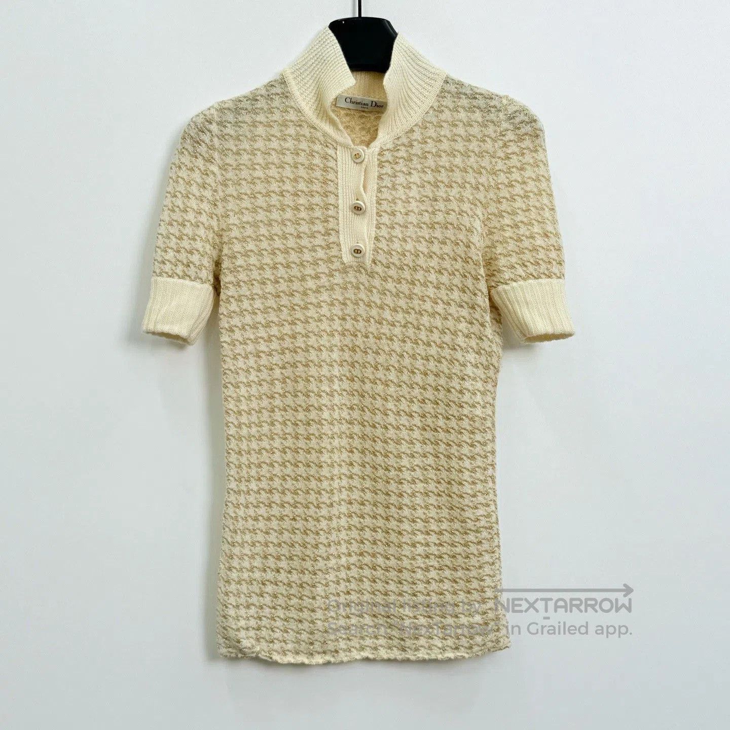 Dior Dior Polo Collar Short Sleeve Slim Knit. Size XS / US 0-2 / IT 36-38 - 1 Thumbnail
