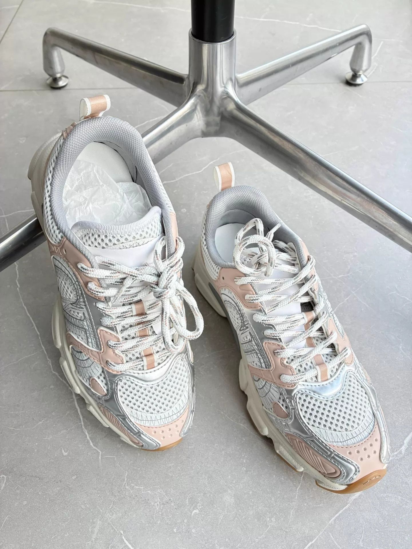 Dior Dior Chrono Pink Mesh Panel 36.5 Sneakers Size US 6 / IT 36 - 1 Thumbnail