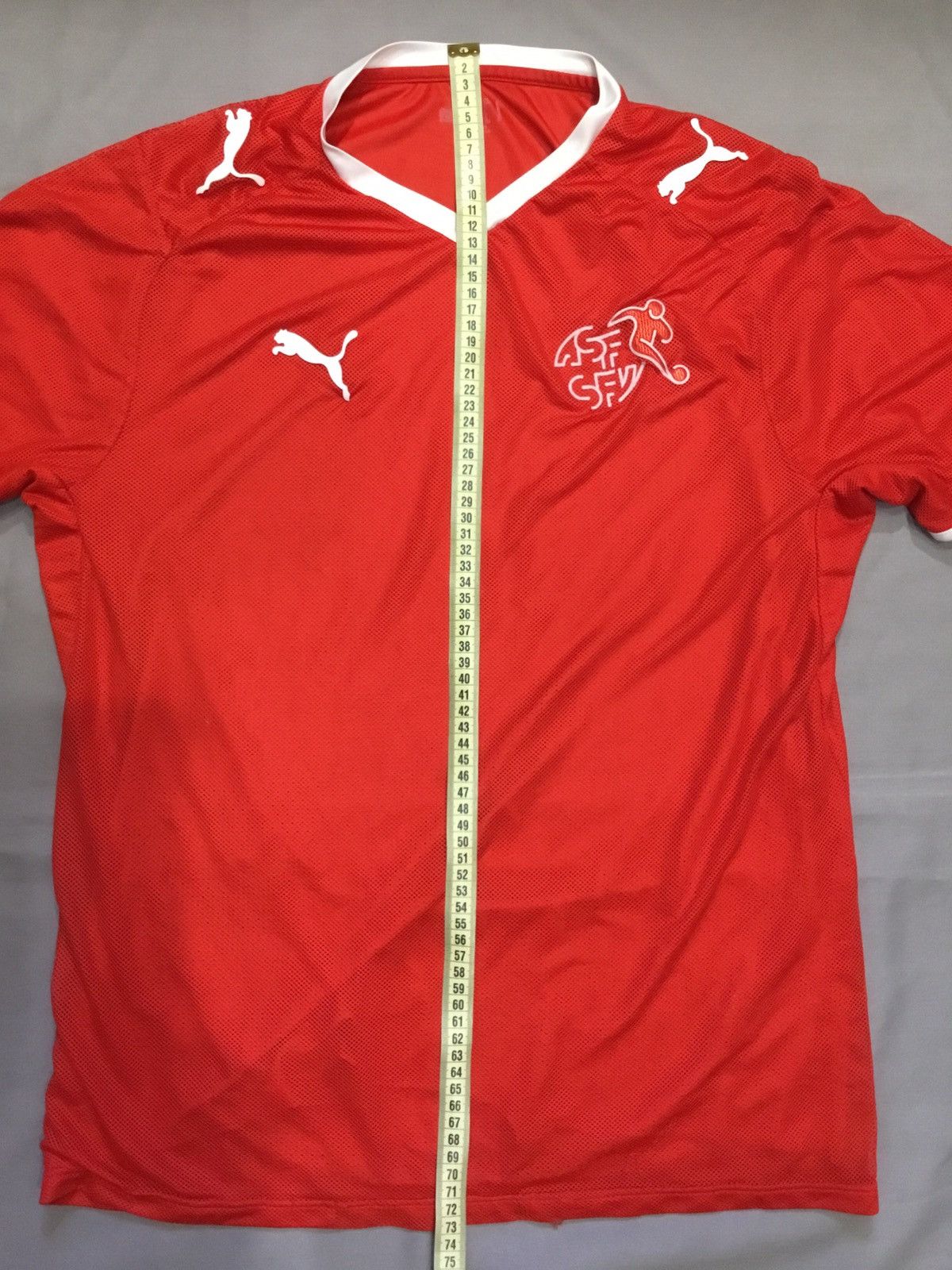Puma Switzerland National Team Football Shirt Home Kit 2008 Size US M / EU 48-50 / 2 - 7 Thumbnail
