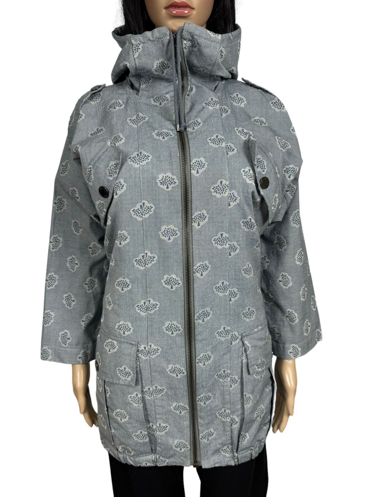 Mulberry Mulberry Monogram Printed Cotton Parka Jacket size US 4 Size S / US 4 / IT 40 - 4 Thumbnail