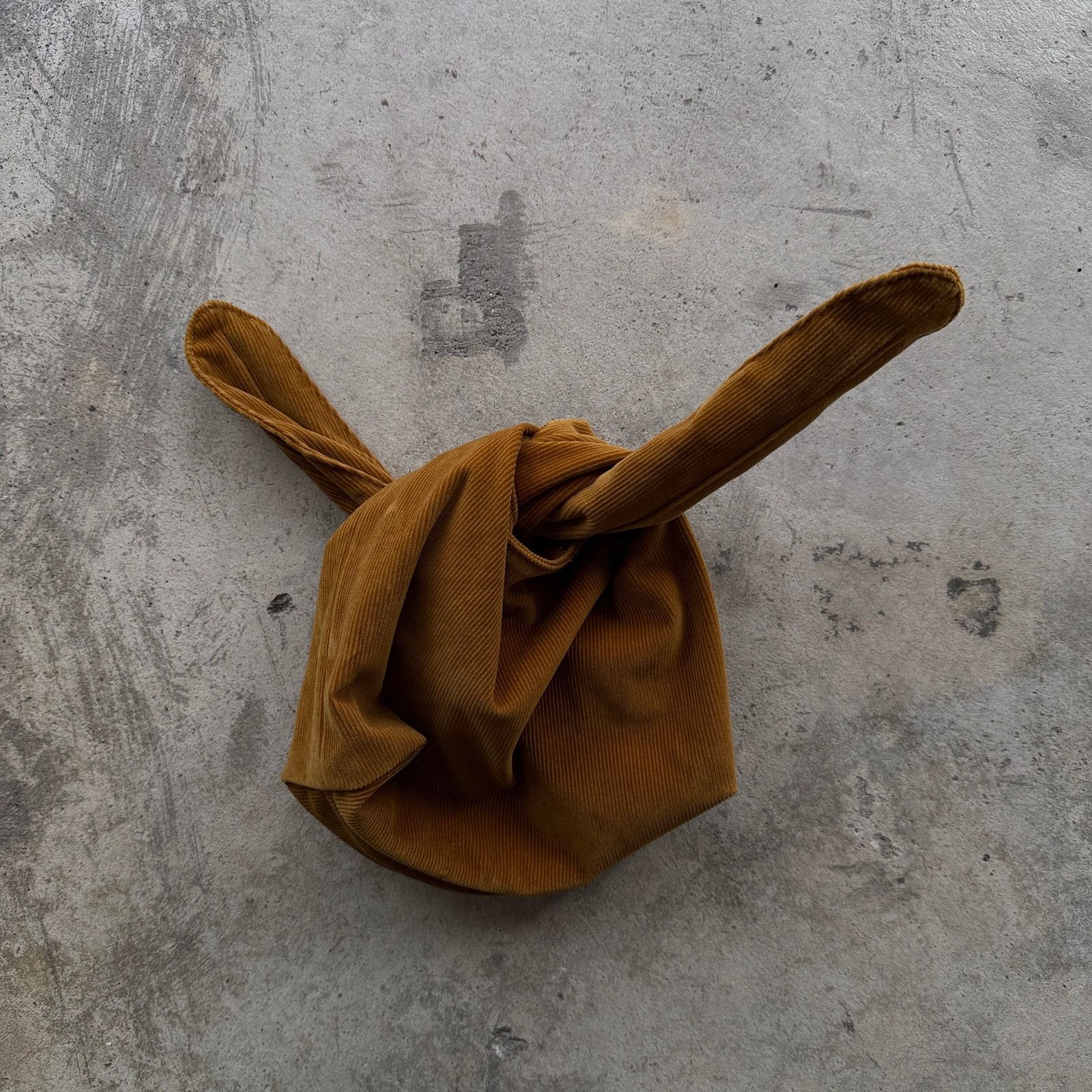 Other Merit Beauty Mustard Yellow Corduroy Knot Hobo Bag Size ONE SIZE - 3 Thumbnail