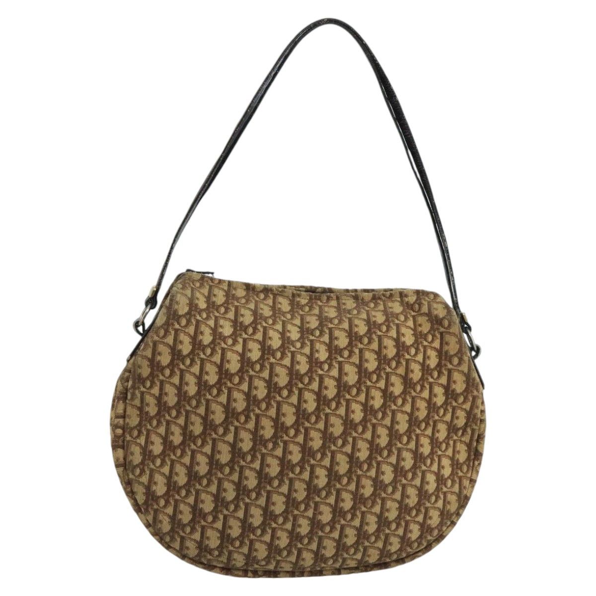 Dior Trotter Brown Canvas Shoulder Bag (Pre-Owned) Size ONE SIZE - 1 Thumbnail