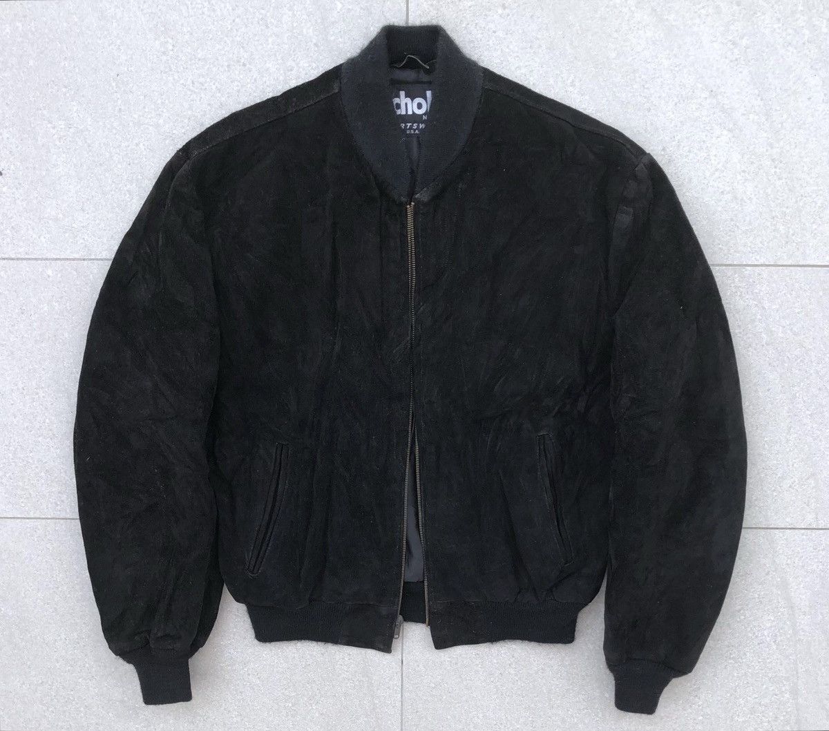 Schott Vintage SCHOTT NYC Suede Leather Bomber Jacket USA 🇺🇸 Size US M / EU 48-50 / 2 - 1 Thumbnail