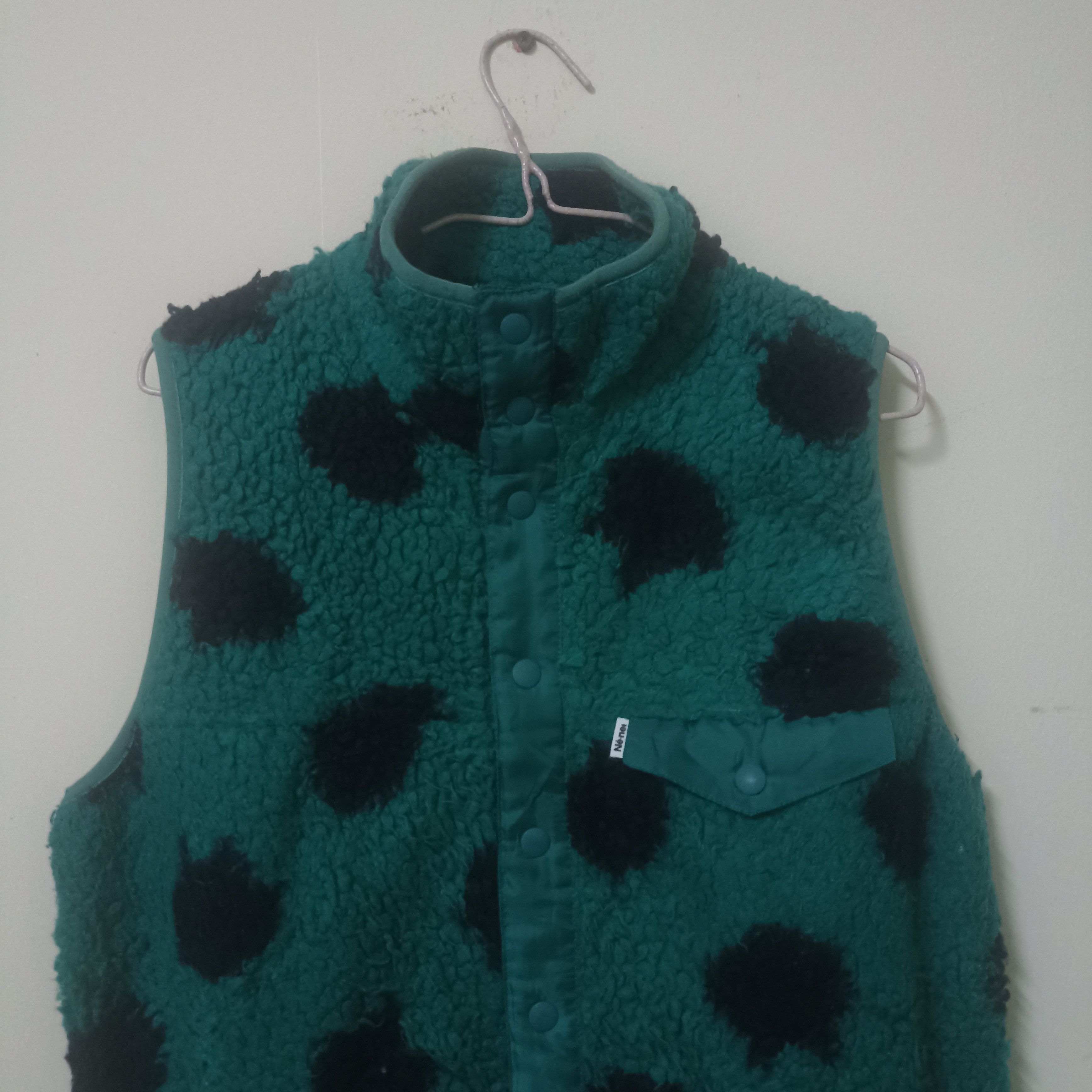 Issey Miyake Ne - Net Polkadot Green Vest Size US S / EU 44-46 / 1 - 2 Thumbnail