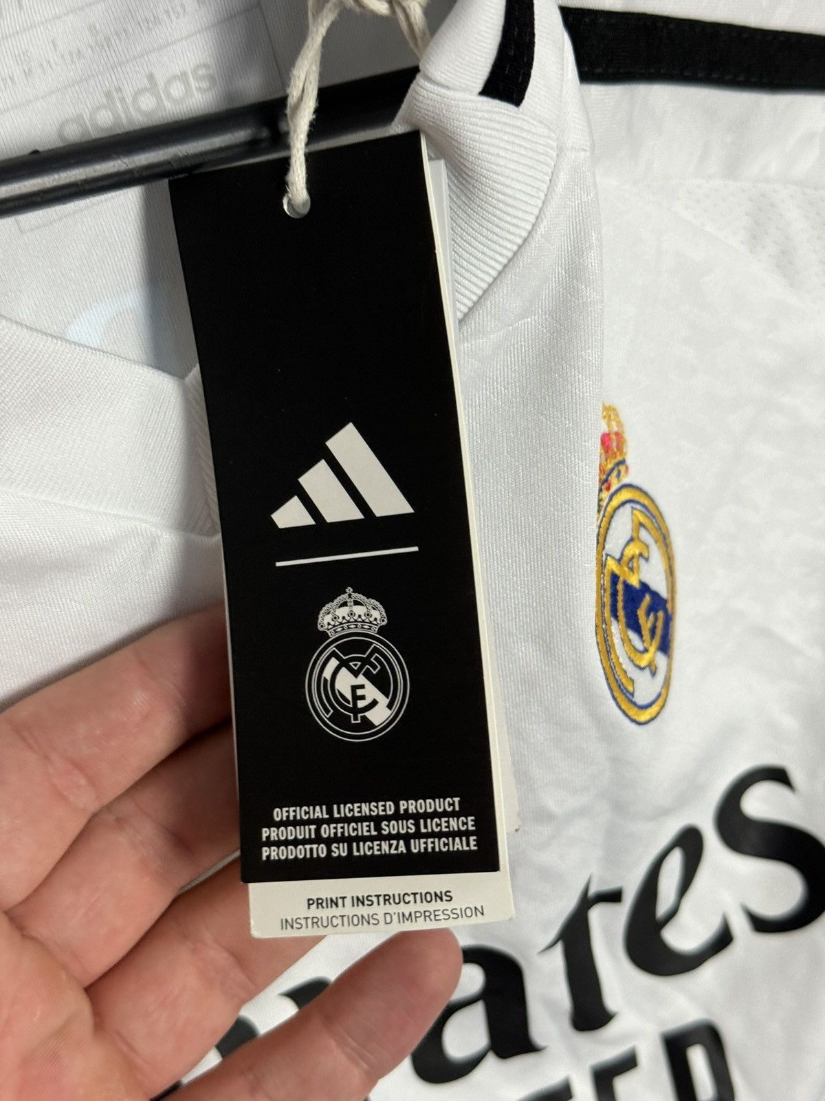 Adidas KIDS Real Madrid 24/25 Home Mbappe Football Jersey T-Shirt Size US XS / EU 42 / 0 - 9 Thumbnail