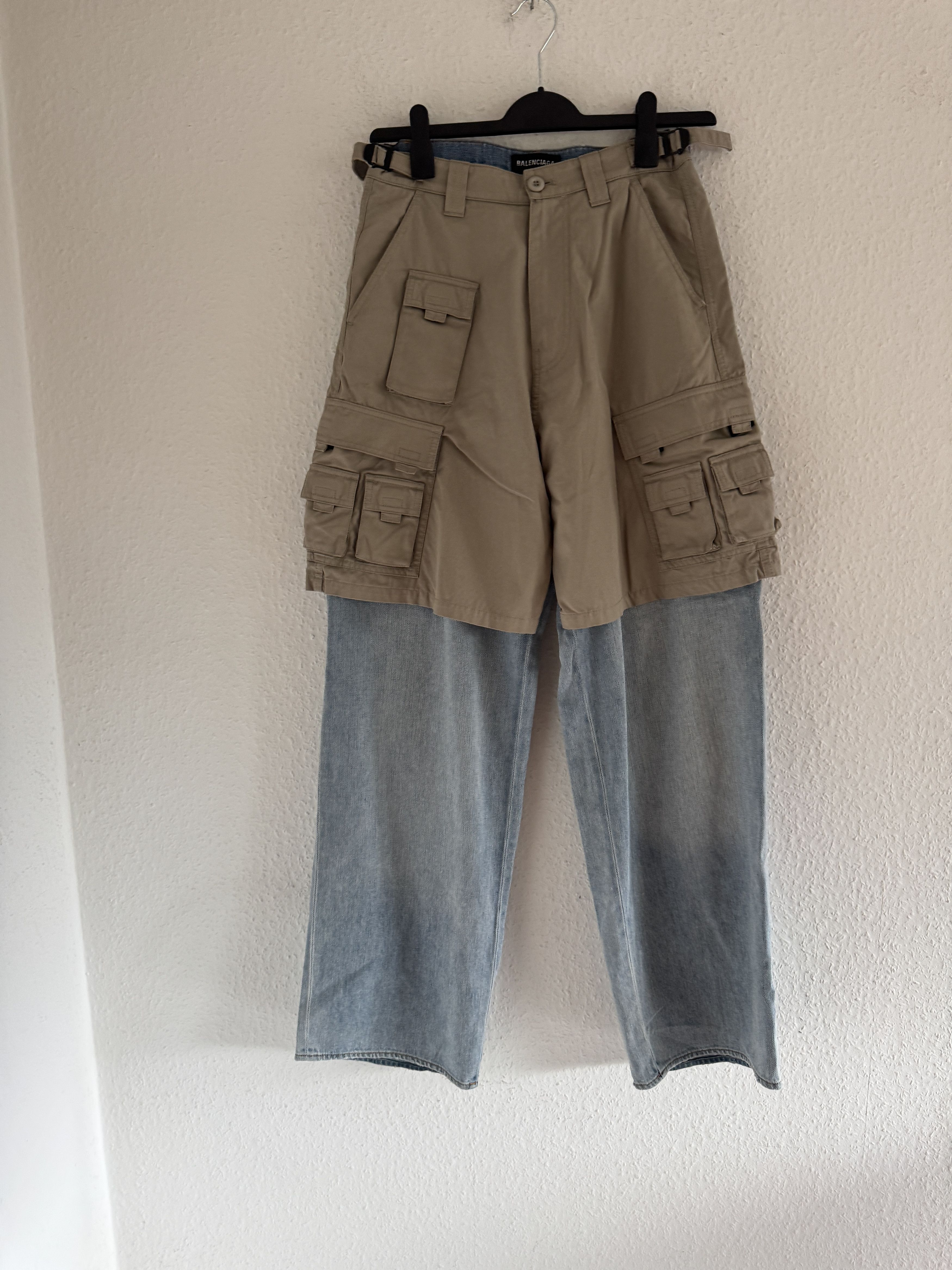 Balenciaga FW21 Afterworld Hybrid Panel Distressed Denim Size US 28 / EU 44 - 3 Thumbnail