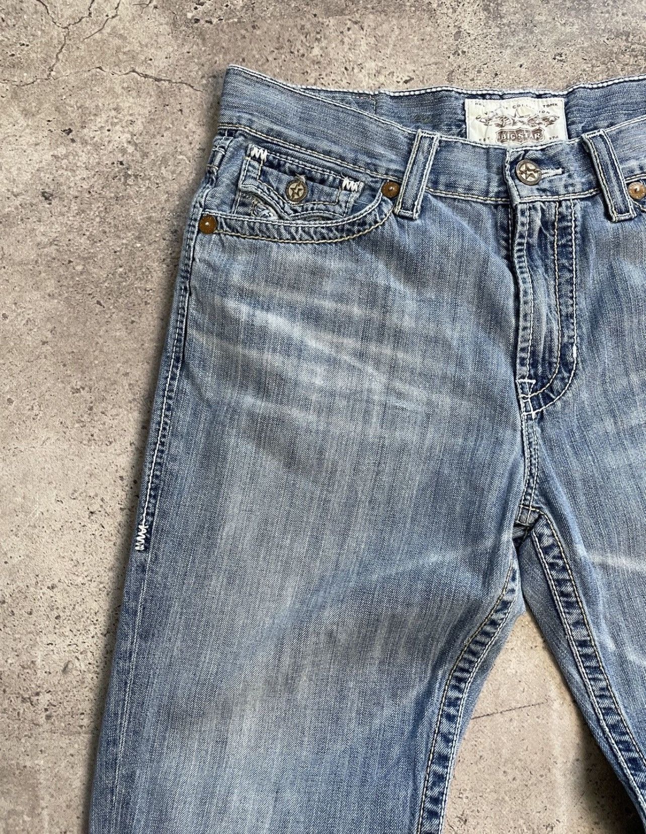 True Religion Vintage Y2K Big Star Like True Religion Y2K Distressed Jeans Size US 36 / EU 52 - 14 Thumbnail
