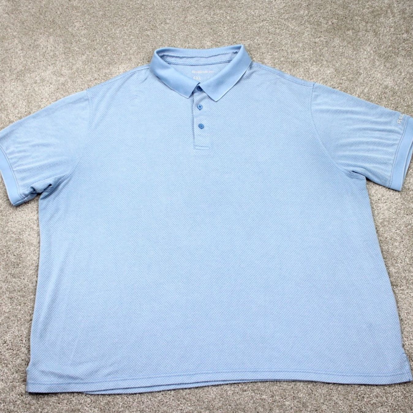 Reebok Reebok Golf Polo Shirt Mens 4XL XXXXL Blue Rayon/Polyester S/S Pullover Polo Shirt Regular Fit Blue Golf 4XL Mens Size US XXL / EU 58 / 5 - 2 Thumbnail