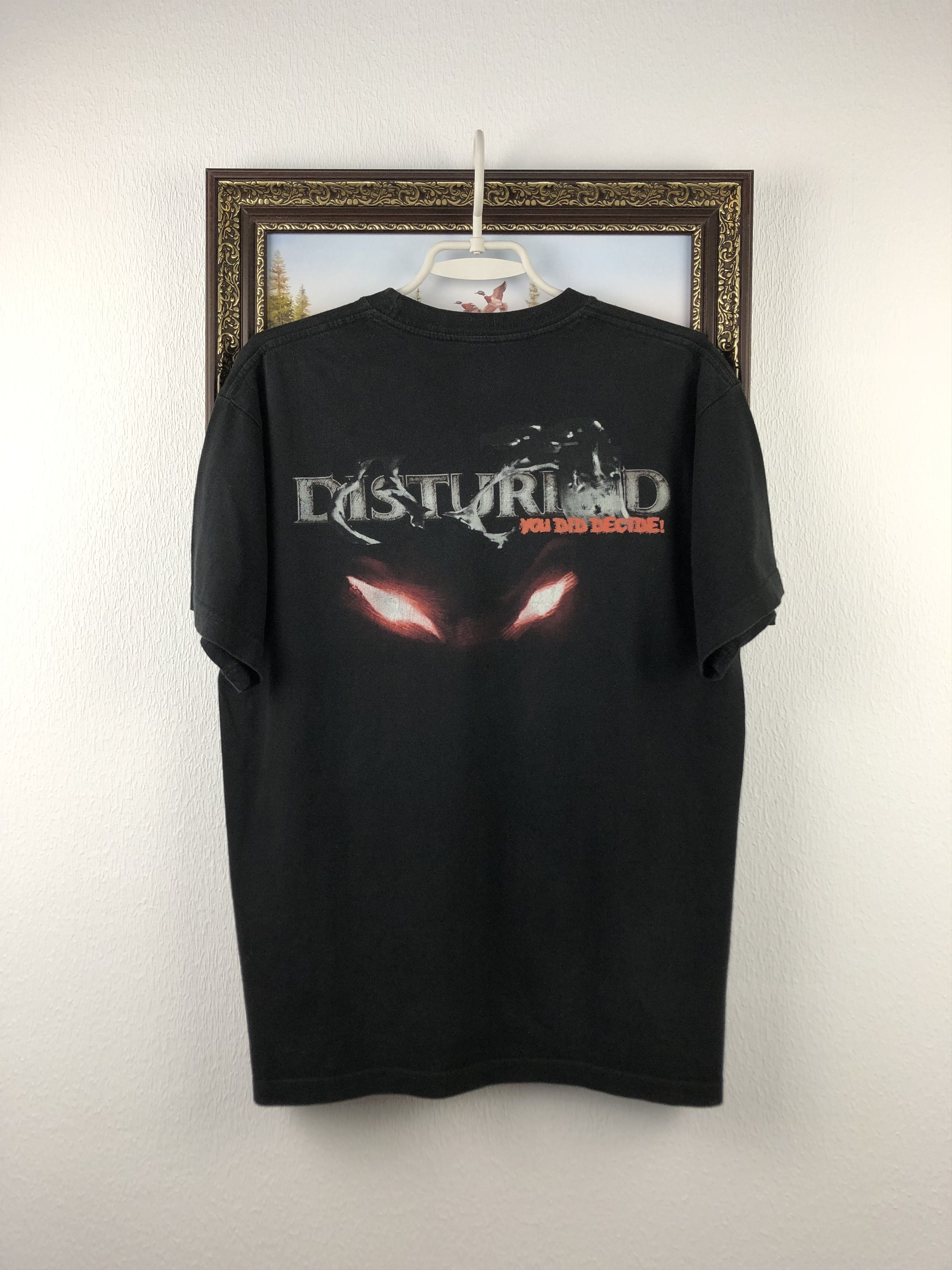 Band Tees Vintage Disturbed Band Shirt Metal Rock Black Tee Rare Mens Size US M / EU 48-50 / 2 - 8 Thumbnail