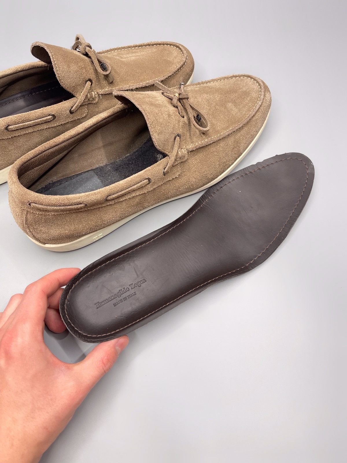Ermenegildo Zegna Ermenegildo Zegna Suede Loafer’s Shoes Size US 11 / EU 44 - 15 Thumbnail