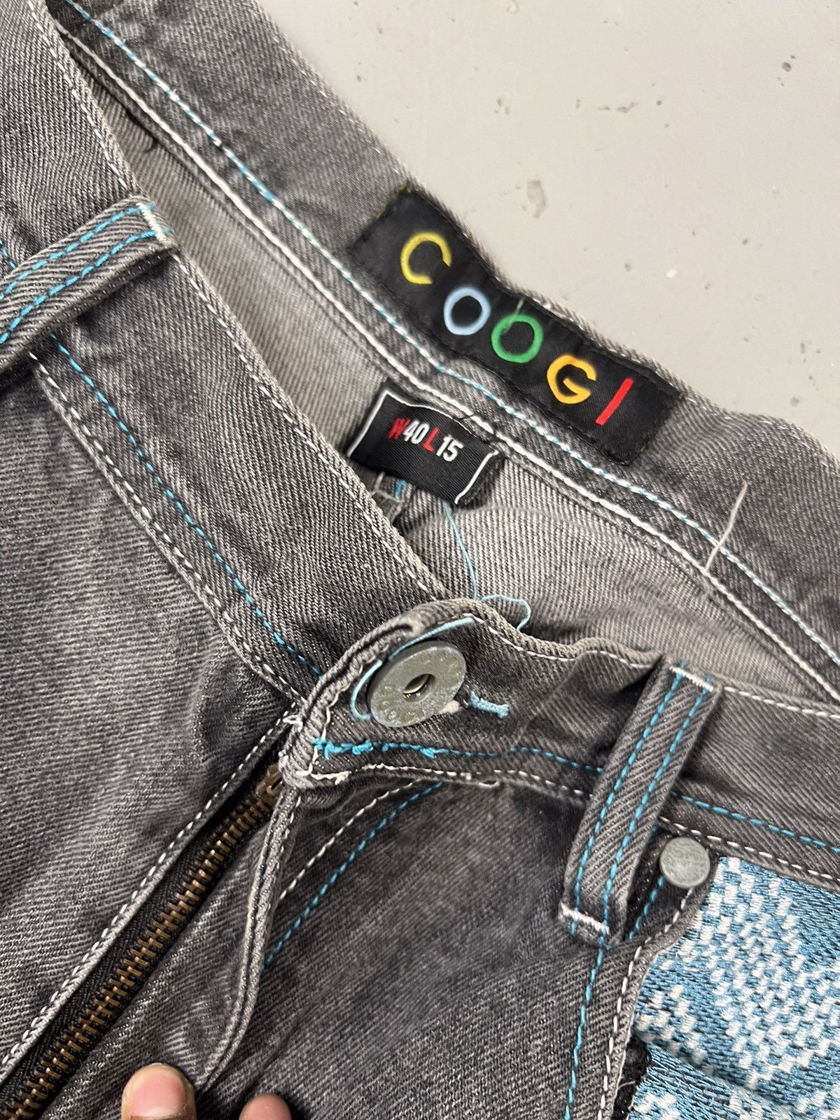 Coogi × Vintage Vintage Coogi embroidered denim short Size US 39 - 5 Thumbnail