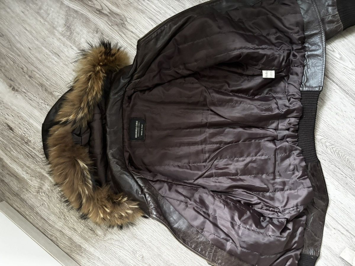 Other Emanuele Curci Women’s Leather Bomber Jacket Made in Italy Size XL / US 12-14 / IT 48-50 - 19 Thumbnail