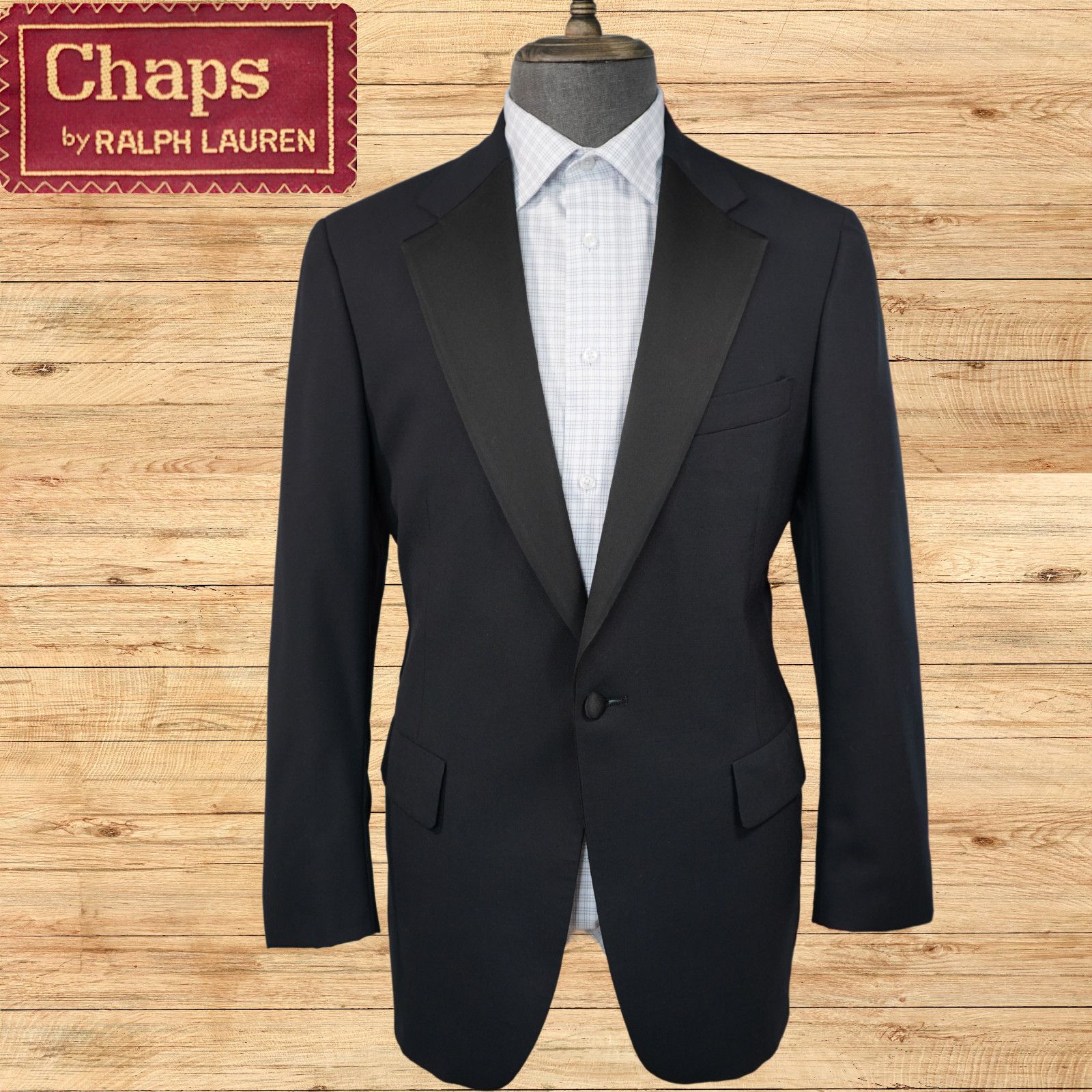 Ralph Lauren Vintage Chaps Ralph Lauren Tuxedo Jacket Mens 42R USA Made Size 42R - 1 Thumbnail