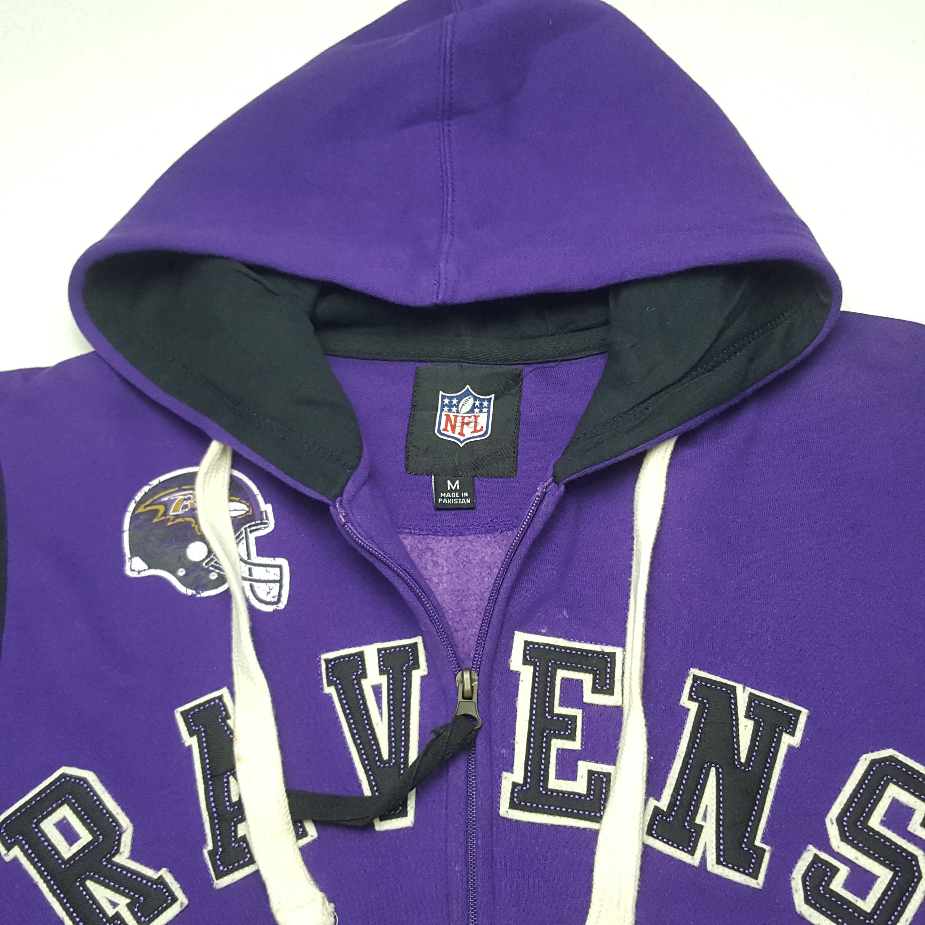 NFL × Vintage Vintage Ravens Football NFL American Football Team Hoodies Size US M / EU 48-50 / 2 - 4 Thumbnail