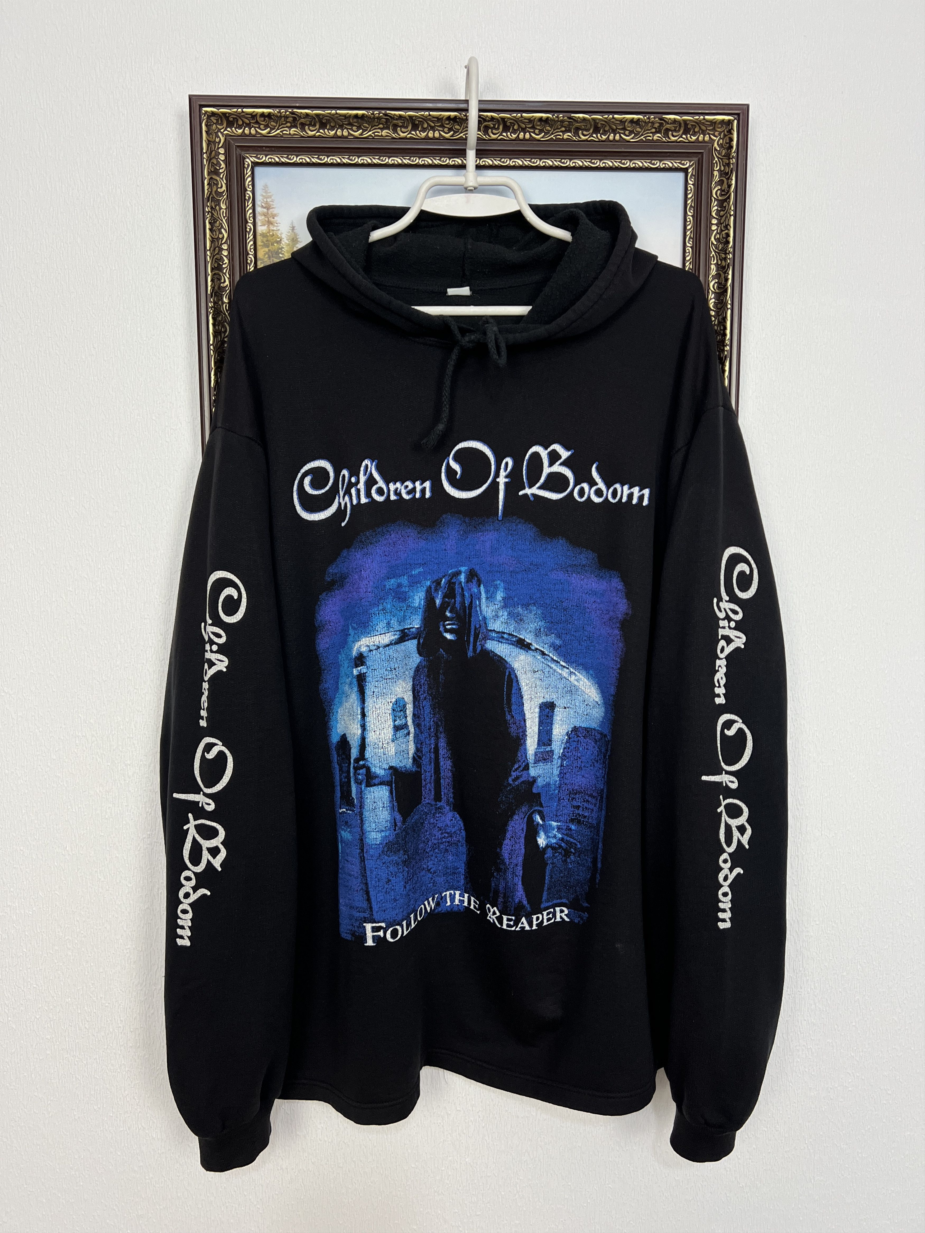 Vintage Children Of Bodom Hate Crew Deathroll Hoodie Rare Over Print Size US XXL / EU 58 / 5 - 1 Thumbnail