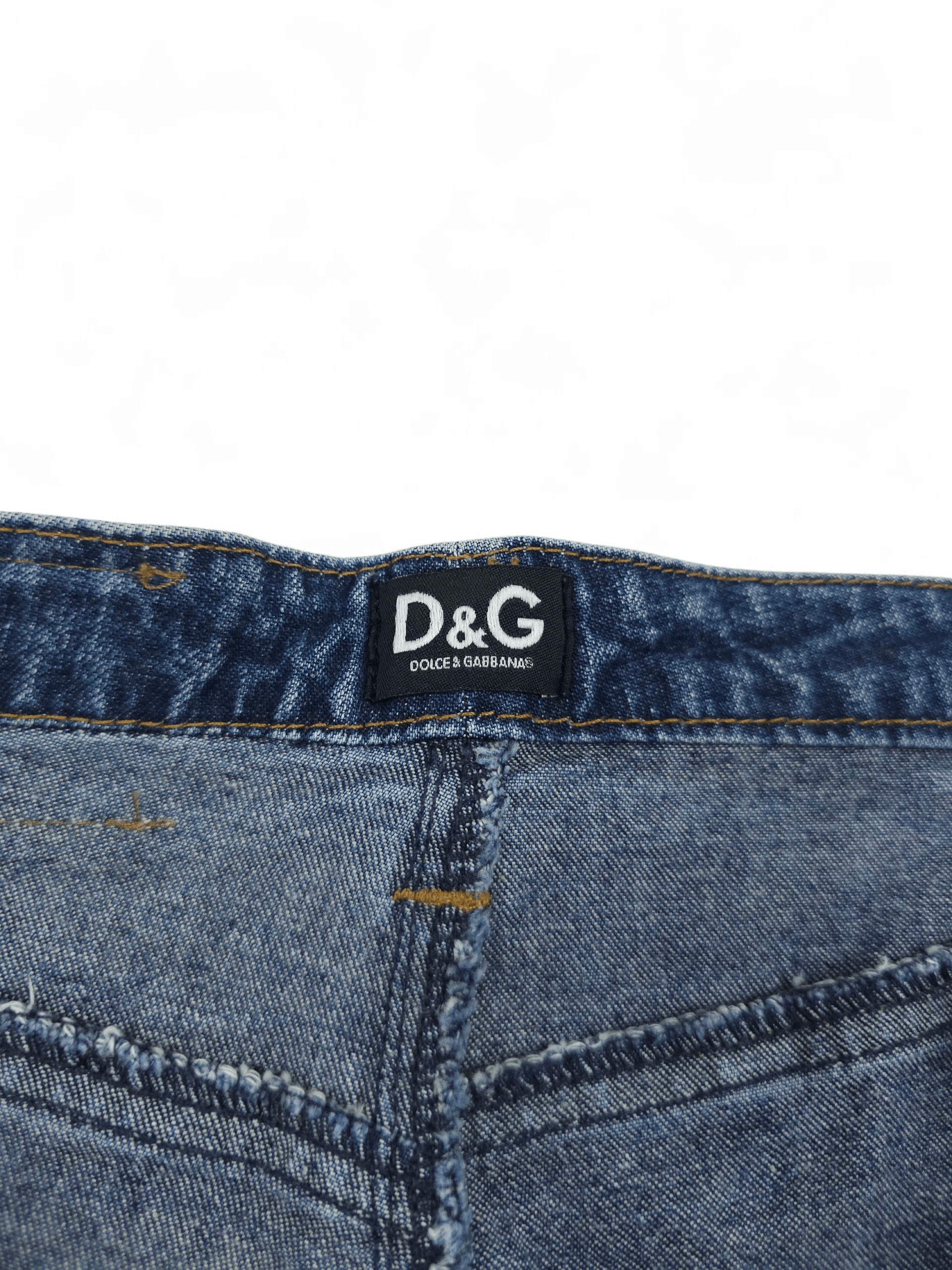 Dolce & Gabbana 💎 Vintage Y2K D&G Dolce & Gabbana Jeans Bootcut Low Rise Size 28" / US 6 / IT 42 - 10 Thumbnail
