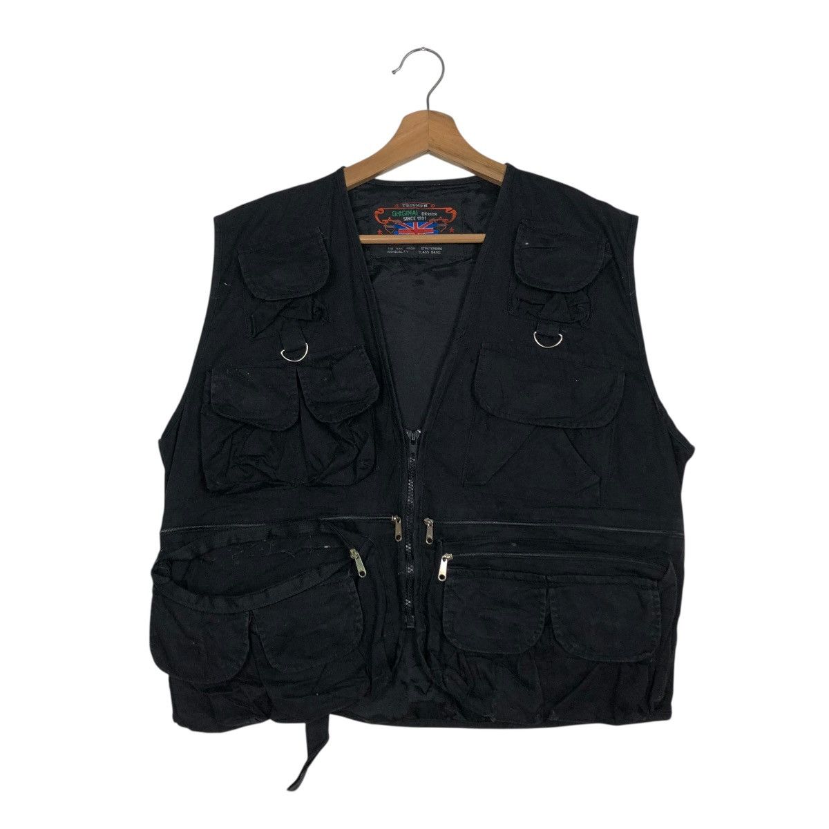 Vintage 🔥VINTAGE UTILITY CARGO VEST JACKET BIKER TRIUMPH Size US M / EU 48-50 / 2 - 3 Thumbnail