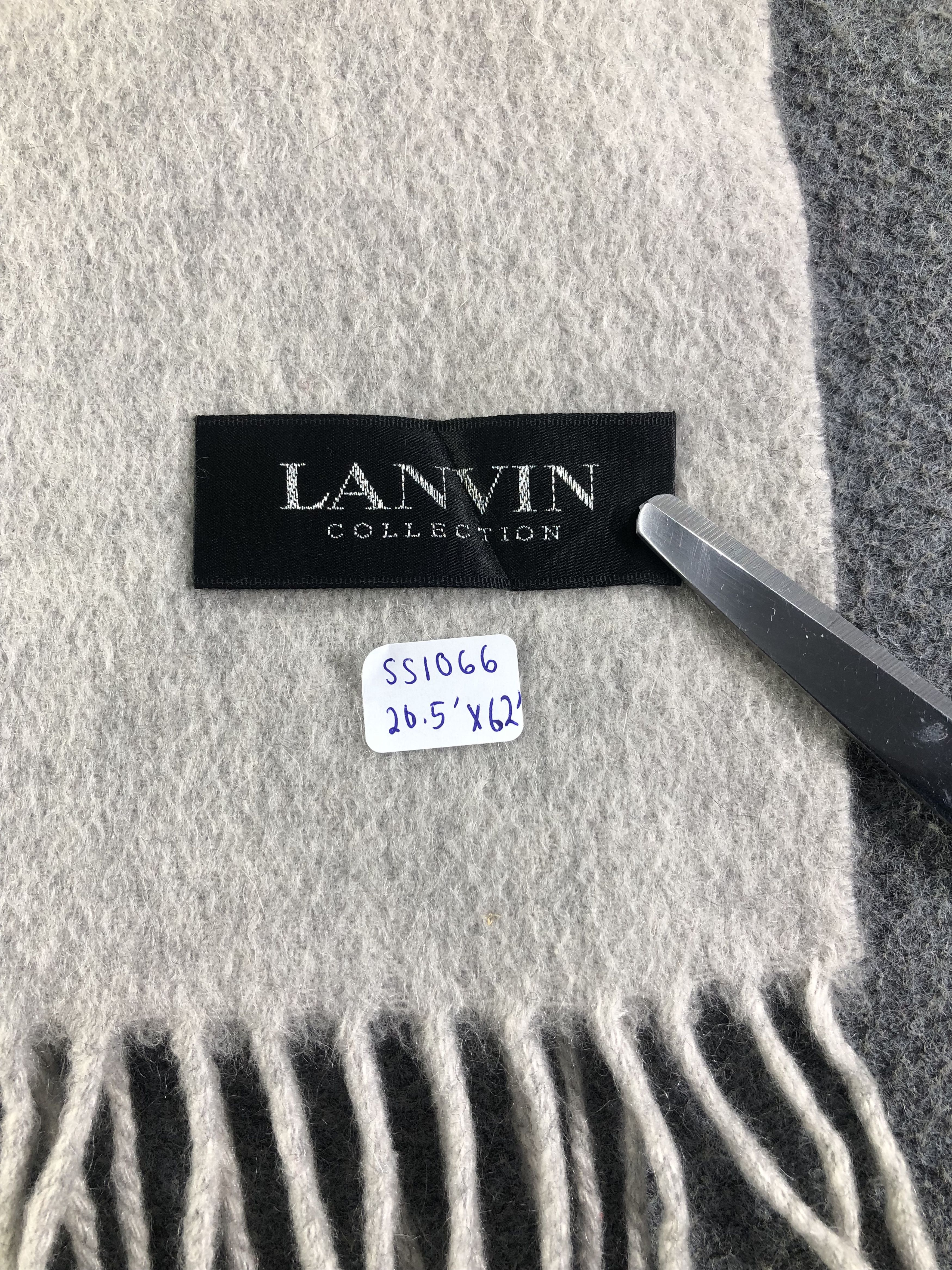 Lanvin Lanvin Cashmere Oversize Scarf / Muffler / Neckwear Size ONE SIZE - 3 Thumbnail