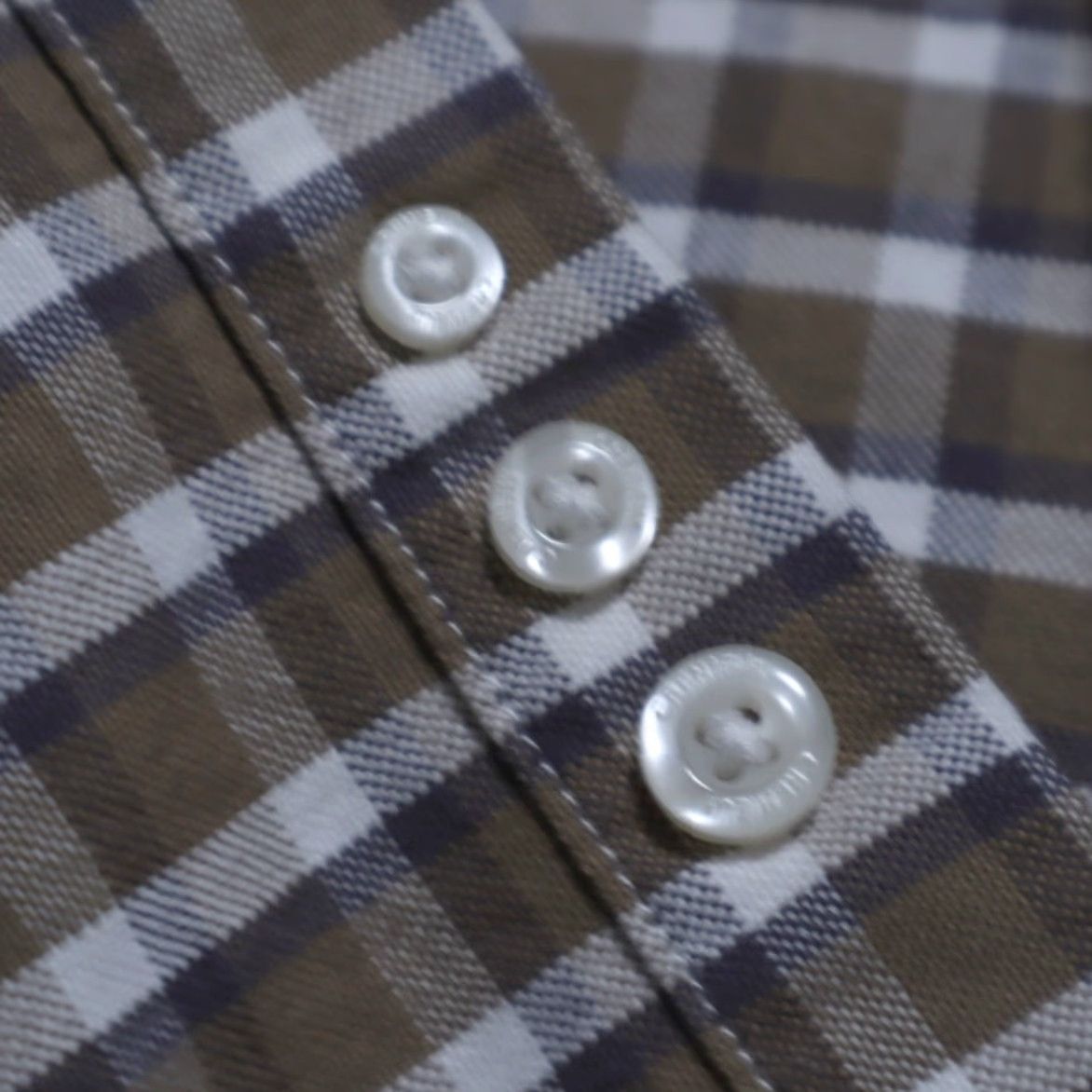 Cremieux Daniel Cremieux Shirt Tall Man Oxford Button Down Cotton Gingham Brown 2XT Mens Size US XXL / EU 58 / 5 - 7 Thumbnail