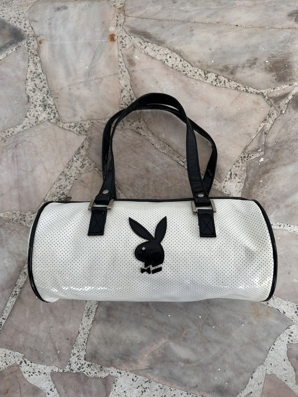 Playboy Playboy Black and white logo duffel bag Size ONE SIZE - 6 Thumbnail