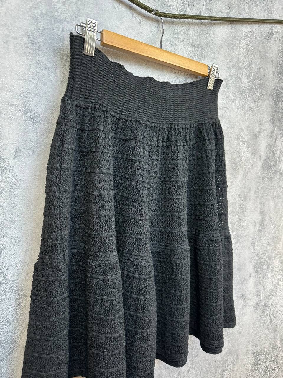 Alaia Alaia Paris Sculpted Textured Knit Skirt High Waist Size 26" / US 2 / IT 38 - 3 Thumbnail