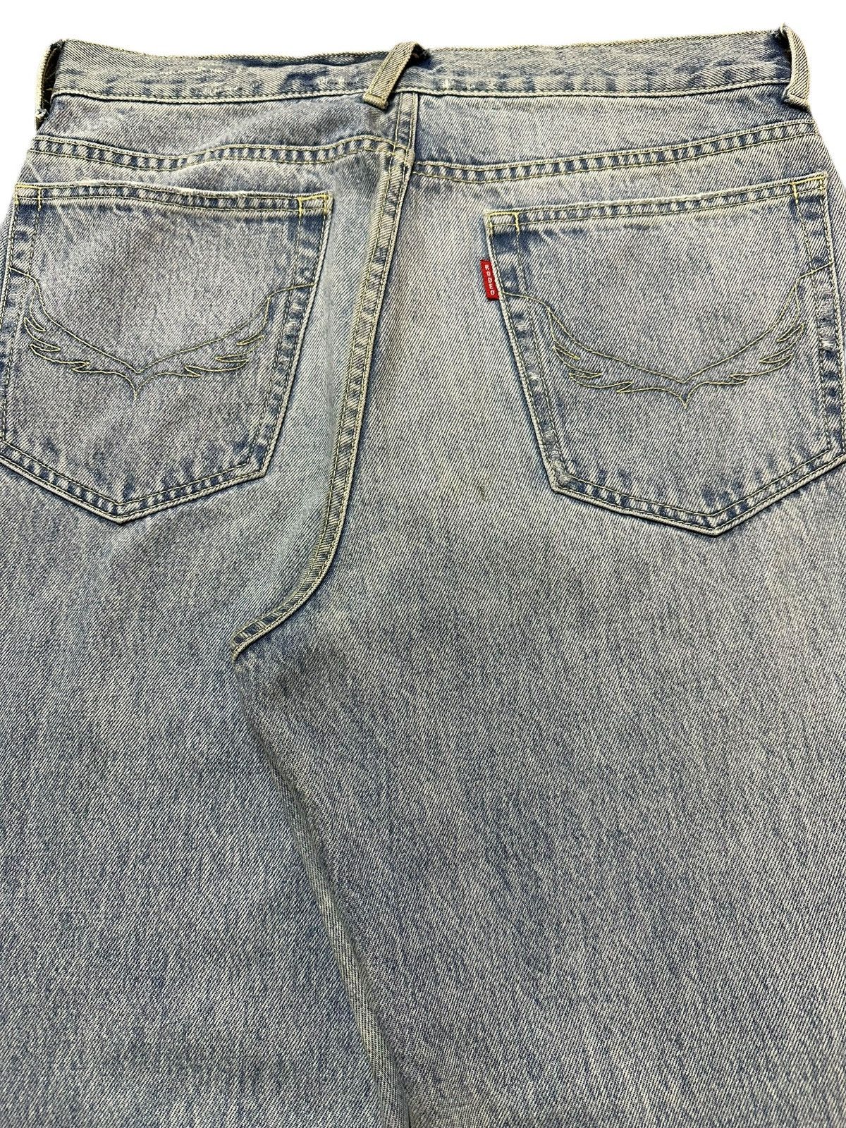 semanticdesign Vintage Japanese Brand Faded Wash Distress Baggy Jeans Size US 31 - 6 Thumbnail