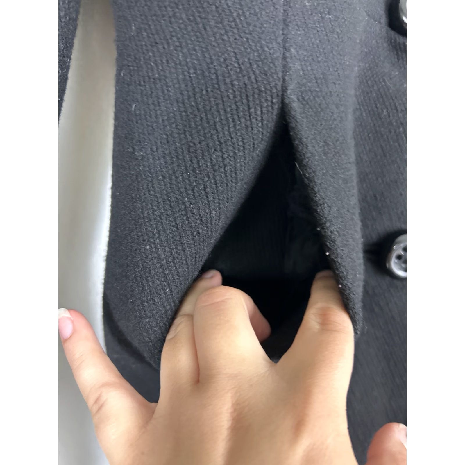 J.Crew J Crew Womens Size 0 Black Wool Dress Lined Pea Coat Knee Length Coat Womens 0 Black Wool Pea Coat Lined Dress Knee Length Size XS / US 0-2 / IT 36-38 - 6 Thumbnail