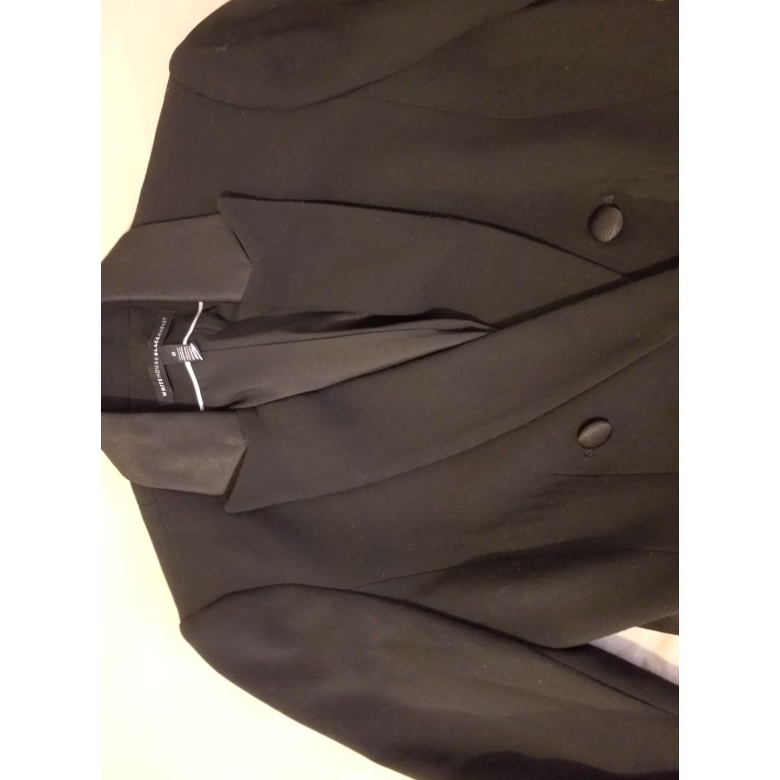 Vintage Womens White House Black Market Jacket Blazer 0 Black Blazer Women Size 0 Black Basic Jacket Size XS / US 0-2 / IT 36-38 - 2 Thumbnail