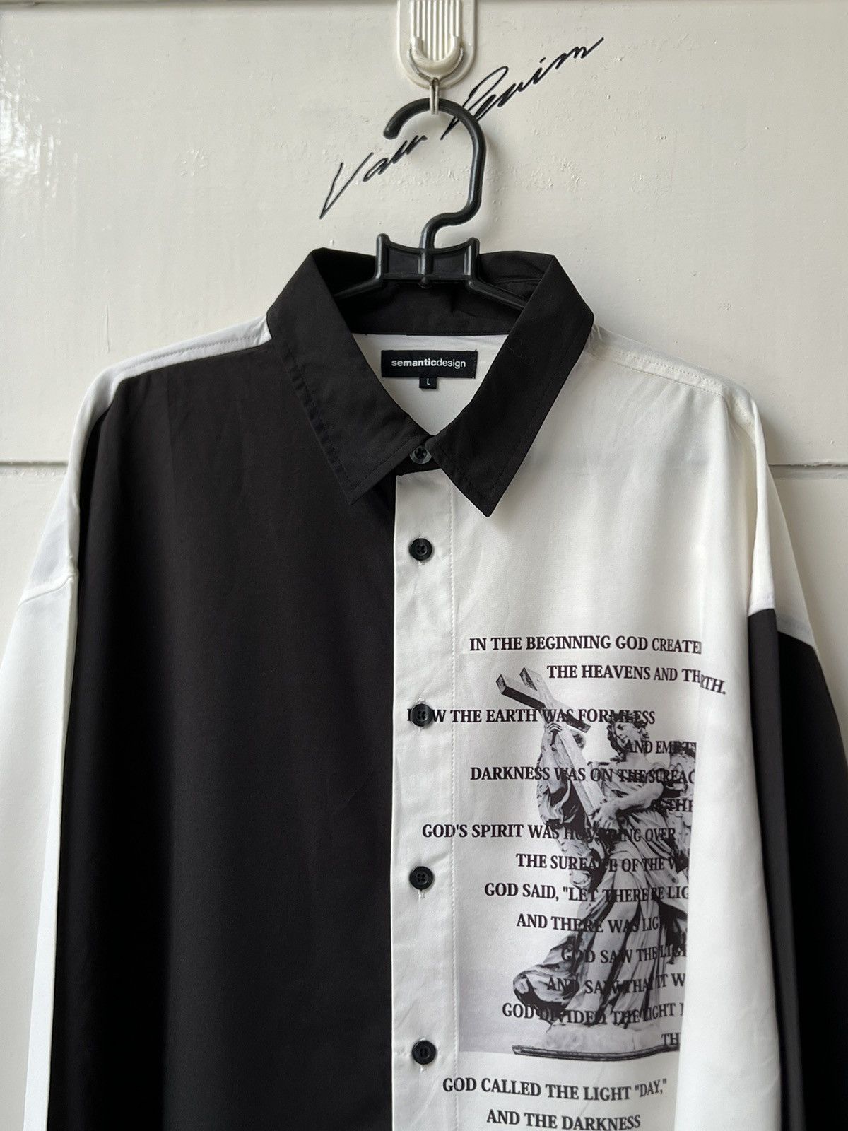 semanticdesign Semantic Design Cross Jesus Shirt Size US L / EU 52-54 / 3 - 11 Thumbnail
