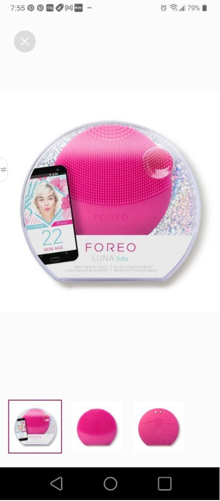 Lunya Foreo Sweden LUNA fofo Smart Facial Cleansing Brush NIP Size ONE SIZE - 3 Thumbnail